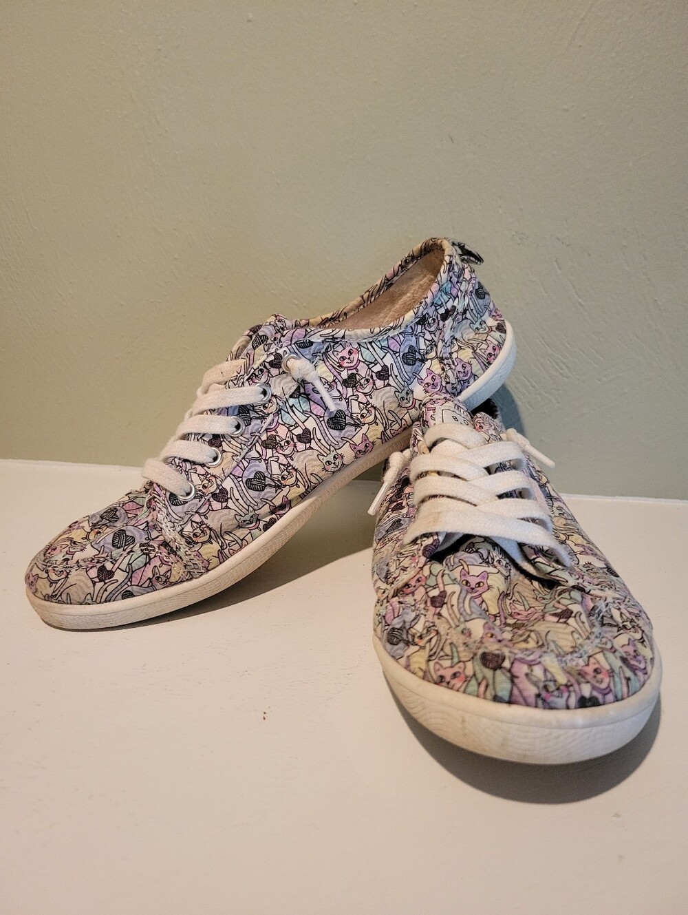 Skechers BOBS for Cats Beach Bingo Meow and You Sneakers 7.5 Multi Color 114094